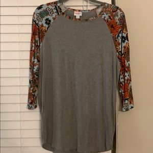 LuLa Roe baseball tee